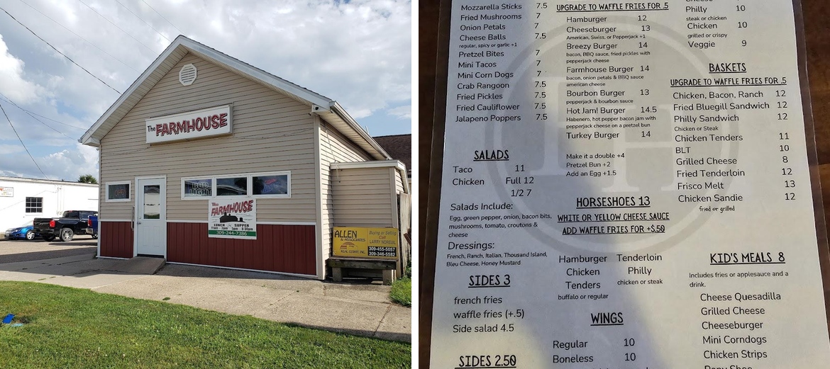 The Farmhouse Menu